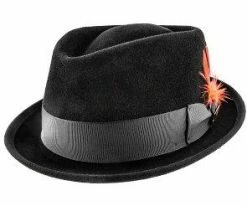 L.A. - Biltmore Fur Felt Stingy Brim Fedora Hat - BF5551 Men