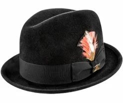 New York - Biltmore Fur Felt Stingy Brim Fedora Hat - BF5747
