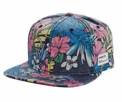 Poi - Brooklyn Blue 6 Panel Snapback Baseball Cap W/ Leather Back Strap - BKN1501 Men