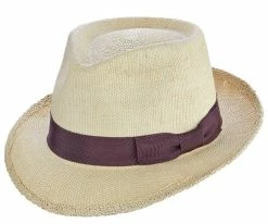 Green Point - Brooklyn Natural Straw Fedora Hat - BKN1433