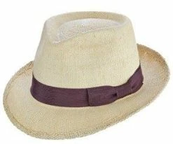 Green Point - Brooklyn Natural Straw Fedora Hat - BKN1433