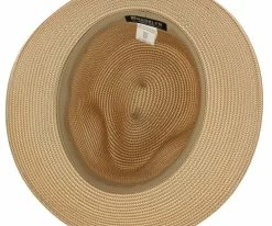 Sandoval - Brooklyn Natural Straw Pinch Front Fedora Hat - BKN1520 Men