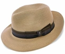 Sandoval - Brooklyn Natural Straw Pinch Front Fedora Hat - BKN1520 Men