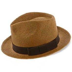 Hot Sale ๐ฅ Men Williamsburg - Brooklyn Toast Straw Pinch Front Fedora Hat - BKN1469 ๐ฏ 1 Men Williamsburg - Brooklyn Toast Straw Pinch Front Fedora Hat - BKN1469
