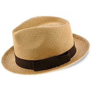 Hot Sale ๐ฅ Men Williamsburg - Brooklyn Toast Straw Pinch Front Fedora Hat - BKN1469 ๐ฏ 14 Men Williamsburg - Brooklyn Toast Straw Pinch Front Fedora Hat - BKN1469