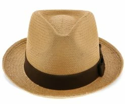 Hot Sale ๐ฅ Men Williamsburg - Brooklyn Toast Straw Pinch Front Fedora Hat - BKN1469 ๐ฏ 18 Men Williamsburg - Brooklyn Toast Straw Pinch Front Fedora Hat - BKN1469
