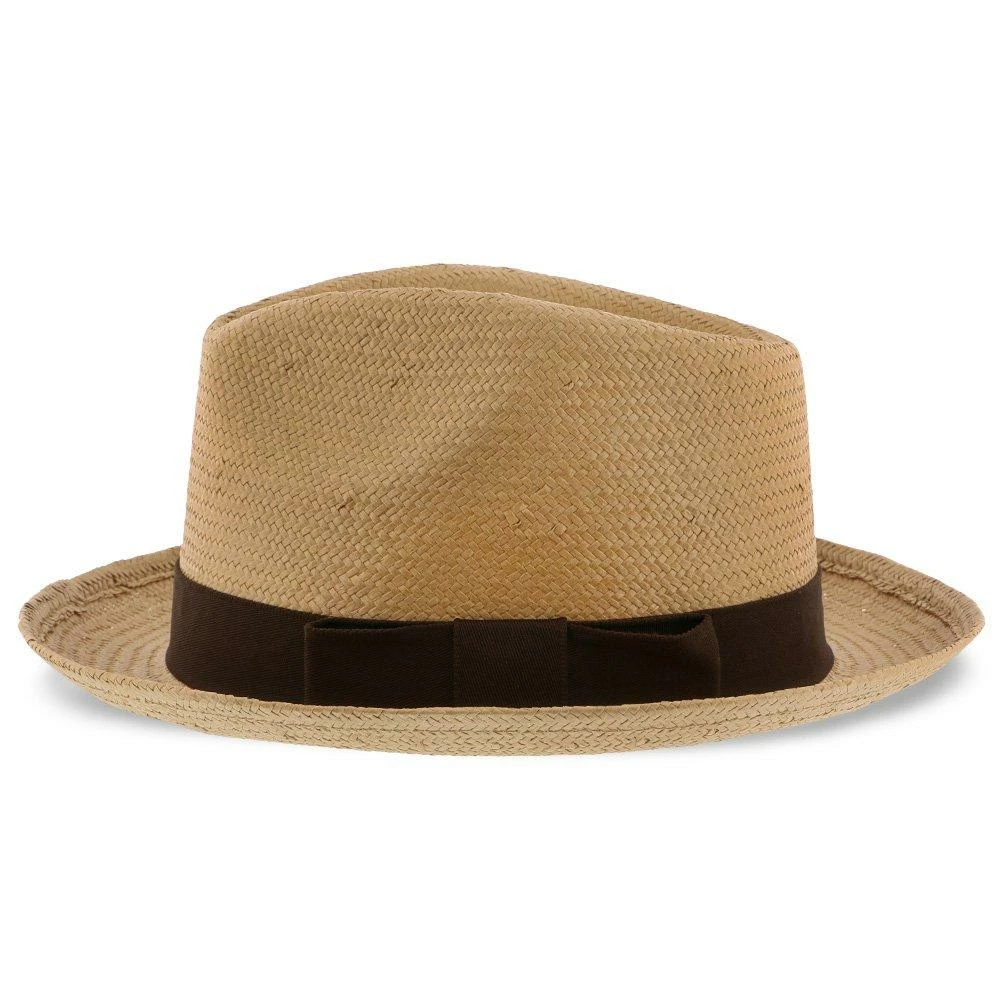 Hot Sale ๐ฅ Men Williamsburg - Brooklyn Toast Straw Pinch Front Fedora Hat - BKN1469 ๐ฏ 7 Men Williamsburg - Brooklyn Toast Straw Pinch Front Fedora Hat - BKN1469