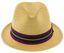 Best Pirce ๐ Ono - Brooklyn Natural Straw Pinch Front Fedora Hat - BKN1467 Men ๐ 19 Ono - Brooklyn Natural Straw Pinch Front Fedora Hat - BKN1467 Men