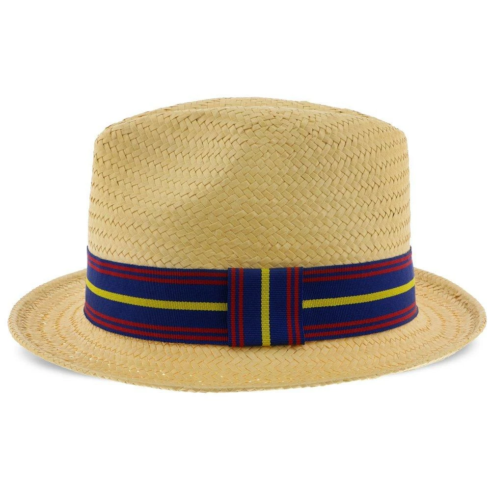 Best Pirce ๐ Ono - Brooklyn Natural Straw Pinch Front Fedora Hat - BKN1467 Men ๐ 7 Ono - Brooklyn Natural Straw Pinch Front Fedora Hat - BKN1467 Men