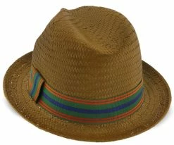 Best Pirce ๐ Ono - Brooklyn Natural Straw Pinch Front Fedora Hat - BKN1467 Men ๐ 22 Ono - Brooklyn Natural Straw Pinch Front Fedora Hat - BKN1467 Men