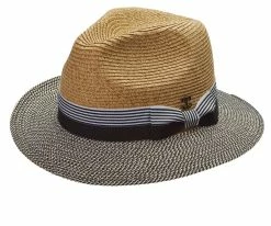 Callanan Men Cali Fedora Hat In Natural/Navy