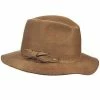 Central Park - Callanan LV350 Pecan Wool Felt Safari Hat W/ Bow And Metallic Stud Men