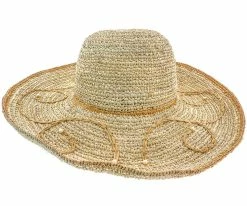 Men Cabana - Callanan CR204 Pearl Crocheted Raffia Big Brim Hat