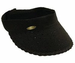 Capelli Cappelli CSW61 White Paper Braid Sparkle Visor Hat Men