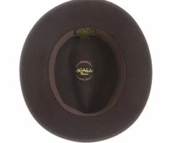 Men Explorer - Scala DF161 Black Crushable Wool Felt Safari Hat