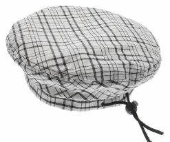 Loutro Dobbs Linen/Cotton Beret Hat