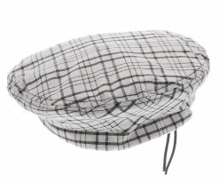 Loutro Dobbs Linen/Cotton Beret Hat