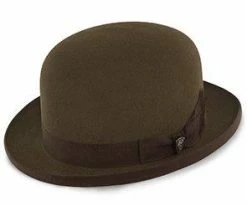Steed - Dobbs Walnut Wool Felt Derby Hat - DWSTEE
