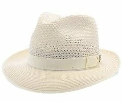 Regalis B Dobbs Vented Milan Fedora Hat Men