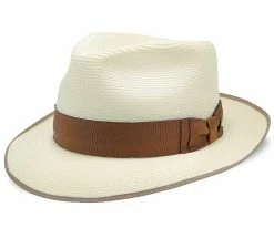 Men Bradshaw - Dobbs Milan Straw Fedora Hat