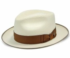 Men Bradshaw - Dobbs Milan Straw Fedora Hat