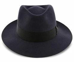 Egan - Dobbs Navy Fur Felt Fedora Hat