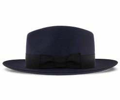 Egan - Dobbs Navy Fur Felt Fedora Hat