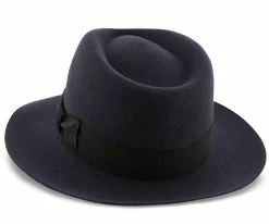 Egan - Dobbs Navy Fur Felt Fedora Hat