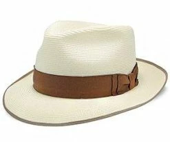 Men Bradshaw - Dobbs Milan Straw Fedora Hat