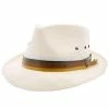 Neopolitan Dobbs Shantung Fedora Hat