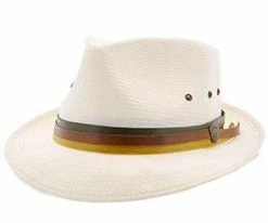 Neopolitan Dobbs Shantung Fedora Hat