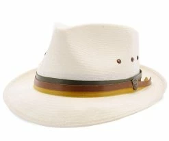 Neopolitan Dobbs Shantung Fedora Hat