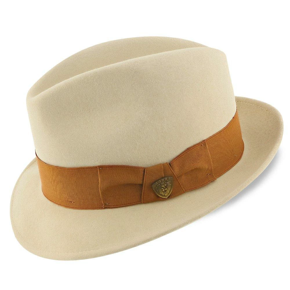 Brand new ๐ฅฐ Platypus - Dobbs Bone White Wool Felt Fedora Hat - DWPLUS Men ๐ฅ 2 Platypus - Dobbs Bone White Wool Felt Fedora Hat - DWPLUS Men