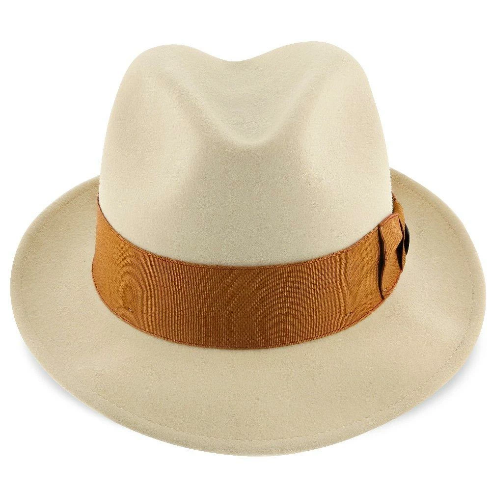 Brand new ๐ฅฐ Platypus - Dobbs Bone White Wool Felt Fedora Hat - DWPLUS Men ๐ฅ 3 Platypus - Dobbs Bone White Wool Felt Fedora Hat - DWPLUS Men