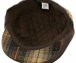 Men Abernathy - Dobbs Wool Blend / Leather Newsboy Cap - Made In USA