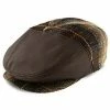 Men Abernathy - Dobbs Wool Blend / Leather Newsboy Cap - Made In USA