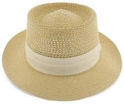 Men Bishop - Dobbs Straw Porkpie Hat - DSBISH
