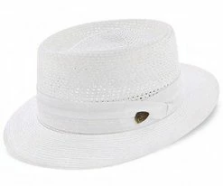 Men Bishop - Dobbs Straw Porkpie Hat - DSBISH