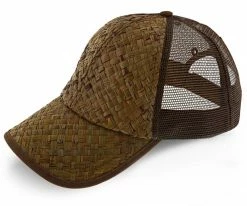 California Beach - Dorfman Pacific Natural Toyo Straw Blend Baseball Cap