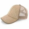 California Beach - Dorfman Pacific Natural Toyo Straw Blend Baseball Cap