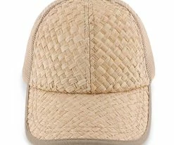 Cheap ๐ฅฐ California Beach - Dorfman Pacific Natural Toyo Straw Blend โพ Baseball Cap โจ 24 California Beach - Dorfman Pacific Natural Toyo Straw Blend Baseball Cap