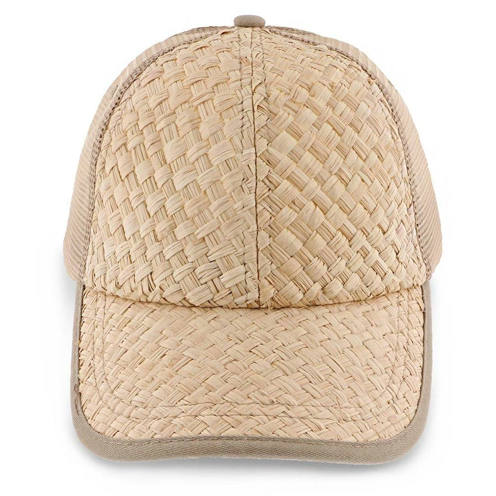Cheap ๐ฅฐ California Beach - Dorfman Pacific Natural Toyo Straw Blend โพ Baseball Cap โจ 6 California Beach - Dorfman Pacific Natural Toyo Straw Blend Baseball Cap