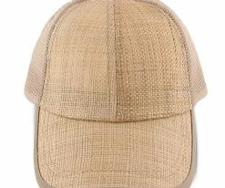 Cheap ๐ฅฐ California Beach - Dorfman Pacific Natural Toyo Straw Blend โพ Baseball Cap โจ 25 California Beach - Dorfman Pacific Natural Toyo Straw Blend Baseball Cap