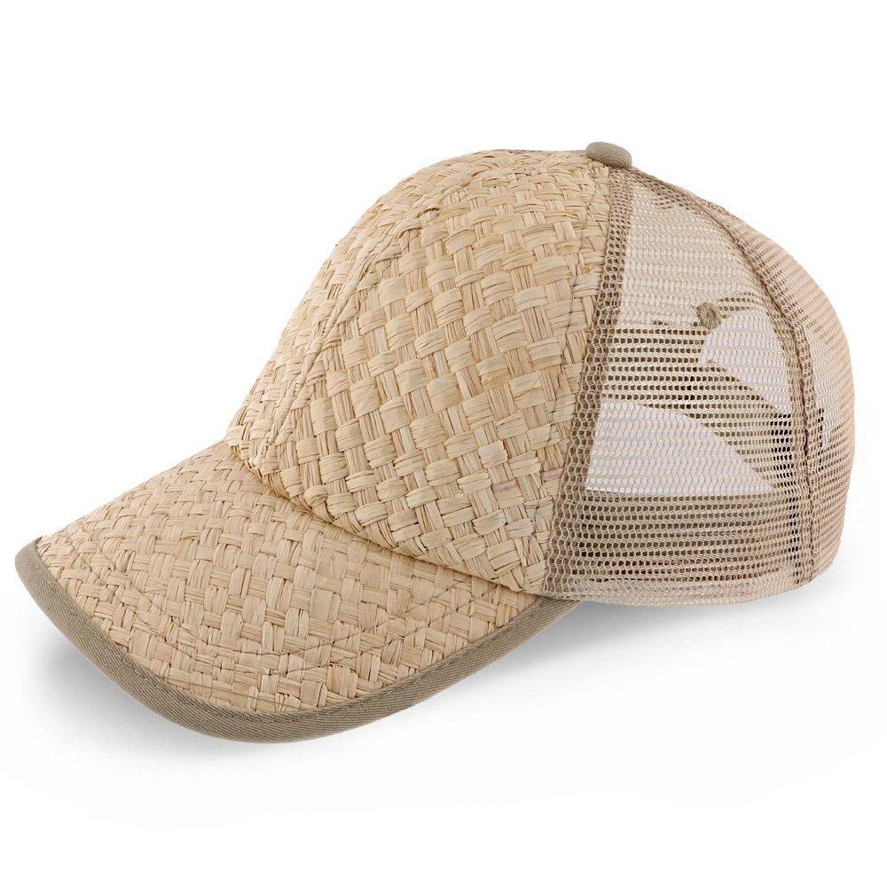 Cheap ๐ฅฐ California Beach - Dorfman Pacific Natural Toyo Straw Blend โพ Baseball Cap โจ 3 California Beach - Dorfman Pacific Natural Toyo Straw Blend Baseball Cap