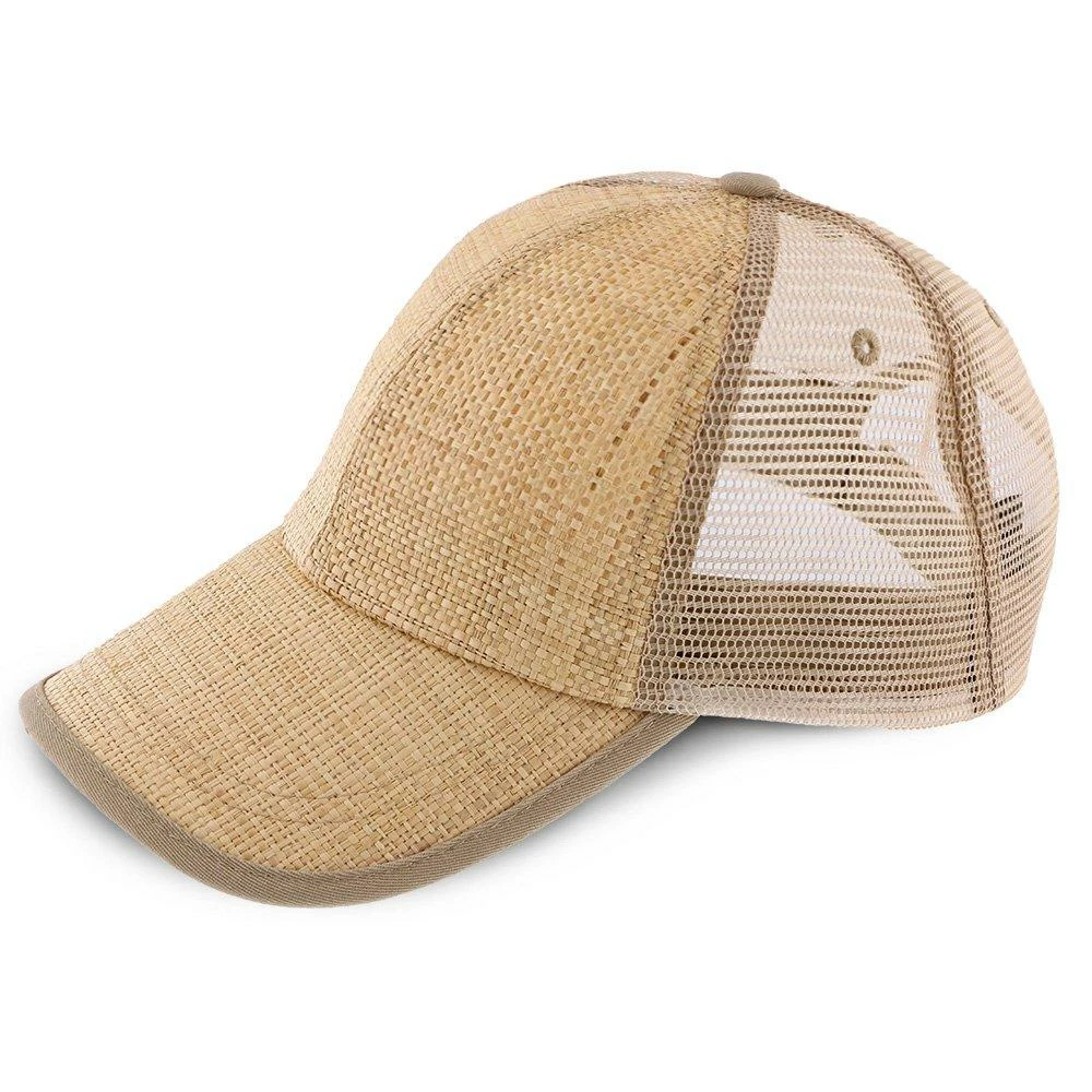 Cheap ๐ฅฐ California Beach - Dorfman Pacific Natural Toyo Straw Blend โพ Baseball Cap โจ 4 California Beach - Dorfman Pacific Natural Toyo Straw Blend Baseball Cap