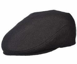 Dorfman Pacific Abbott - DPC MW237 Black Wool Blend Ivy Cap Men
