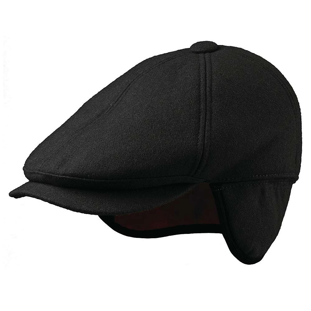 Cheap ๐ฅฐ Dorfman Pacific Ravine - DPC MW185 Black Wool Blend Ivy Cap W/ Fleece Earlaps ๐ 3 Dorfman Pacific Ravine - DPC MW185 Black Wool Blend Ivy Cap W/ Fleece Earlaps