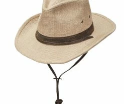 Dorfman Pacific Beaumont - DPC MC342 Camel Hemp Outback Hat