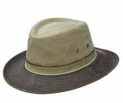 Dorfman Pacific DPC MC344 Navy Pigment Dyed Twill Safari Hat