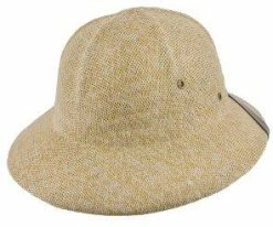 Dorfman Pacific Bindi - DPC MS414 Tan & White Twisted Toyo Pith Helmet Men